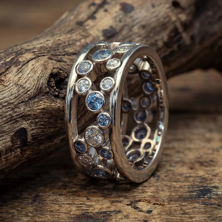 Vintage Inlaid Zirconia Ring