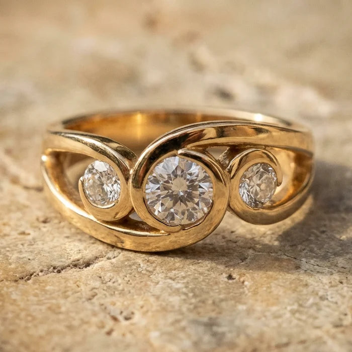 Glowing Spiral Ring