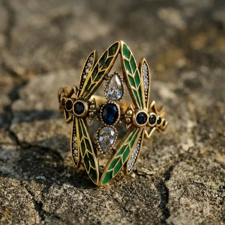Double Dragonfly Ring