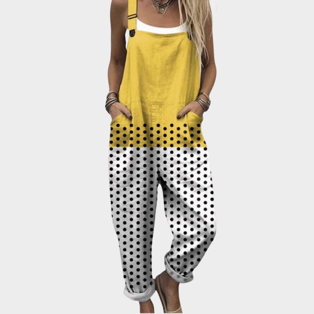Amelia - Comfortable Printed Overalls