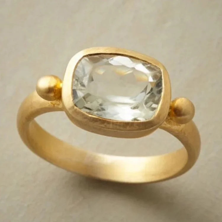 Vintage Emerald Cut Glow Ring