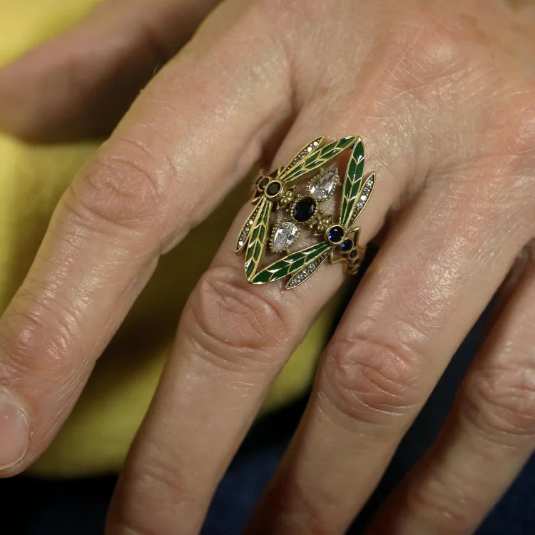 Double Dragonfly Ring