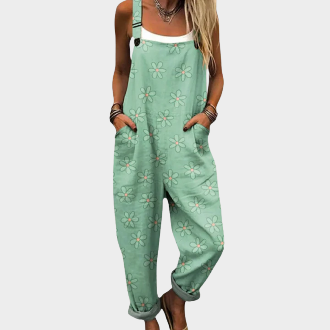 Audrey - Comfortable Printed Overalls