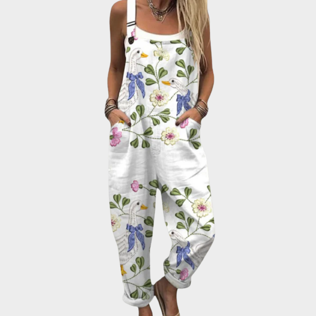 Aubrey - Comfortable Printed Overalls