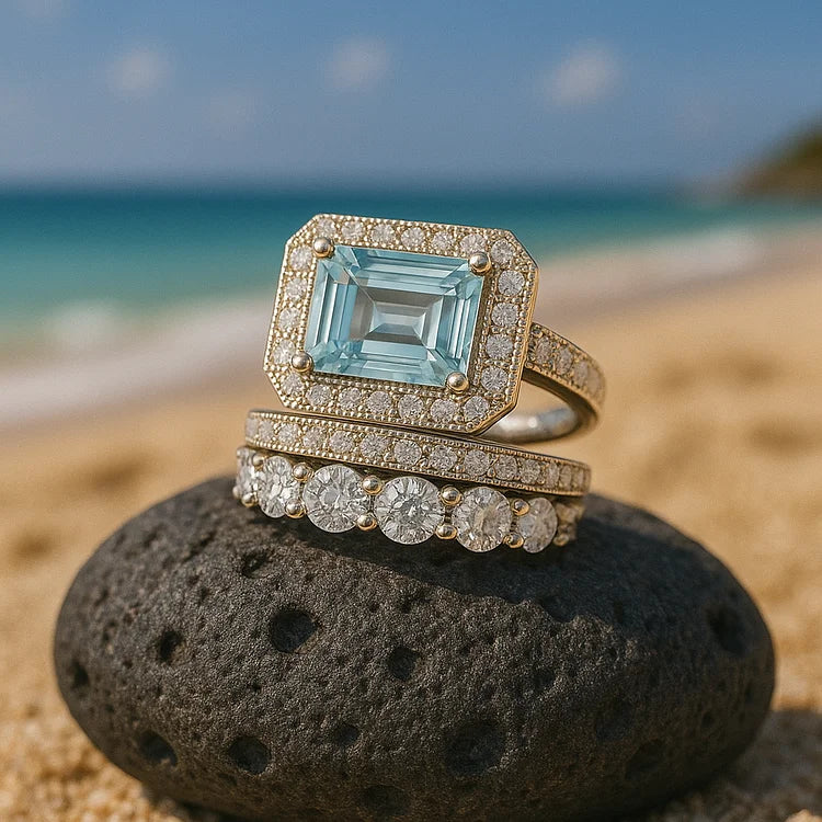 Vintage Royal Beach Ring Set