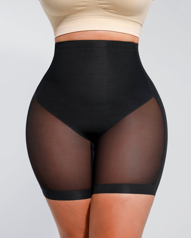 Women's Low Waist Mesh Tummy Control Shaping Shorts
