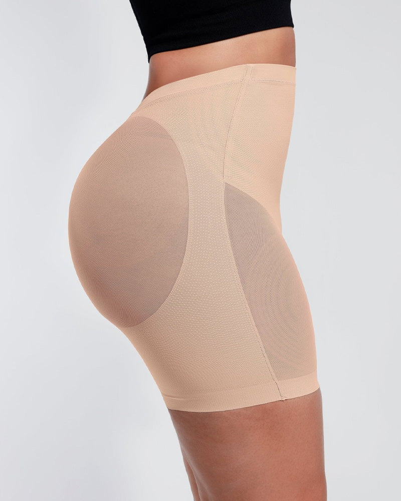 Women's Low Waist Mesh Tummy Control Shaping Shorts