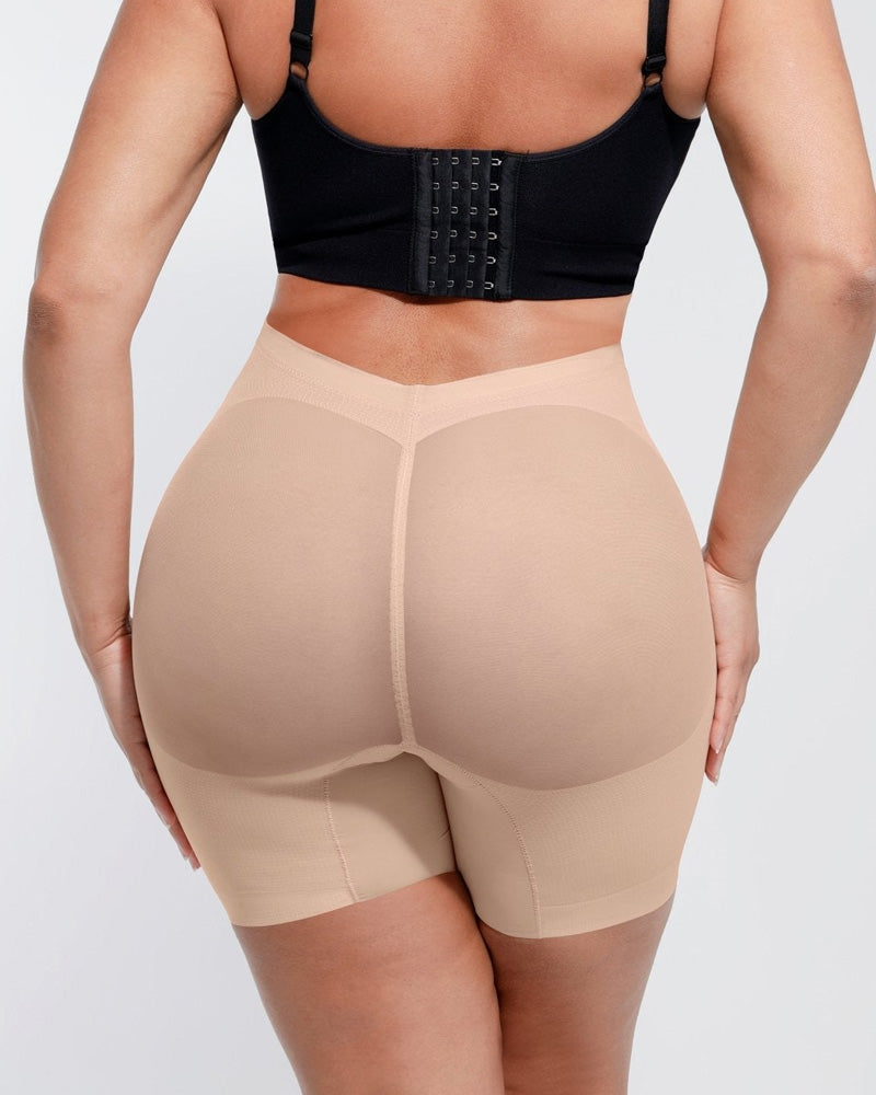 Women's Low Waist Mesh Tummy Control Shaping Shorts