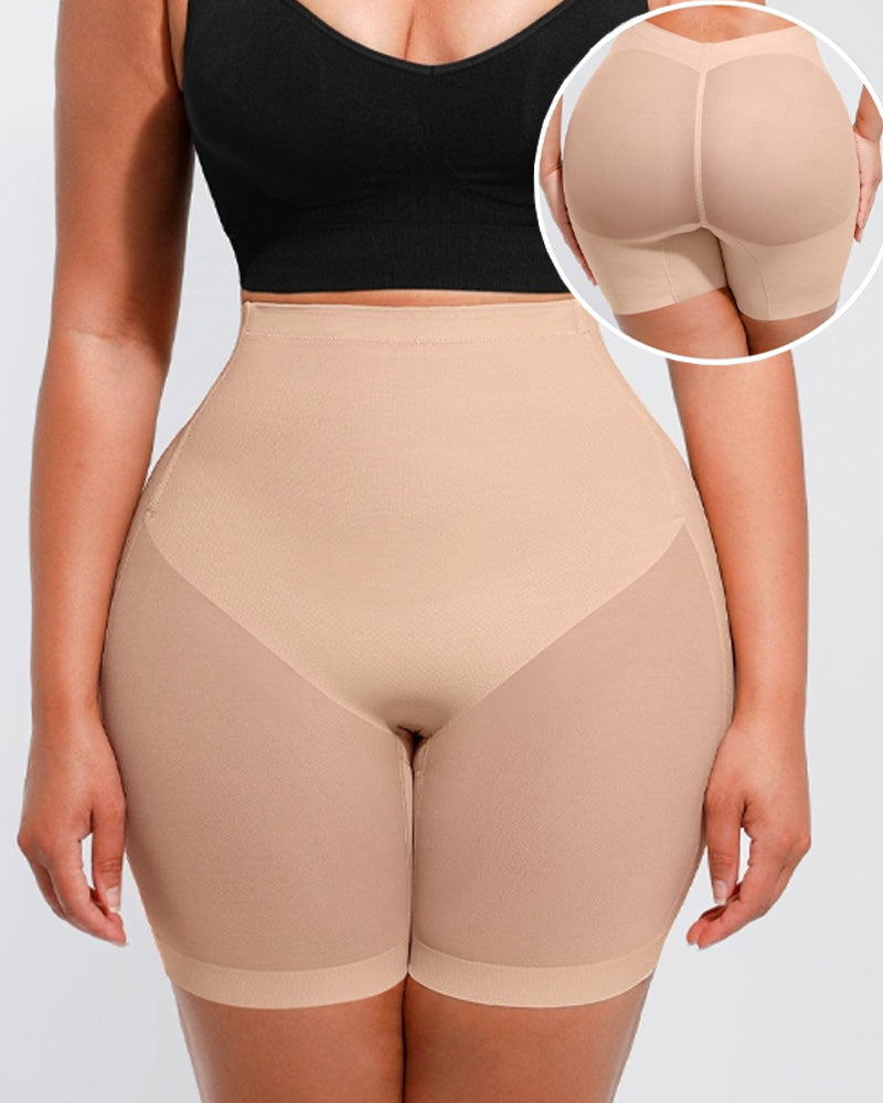 Women's Low Waist Mesh Tummy Control Shaping Shorts