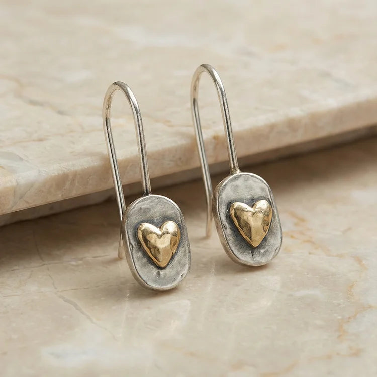 Vintage Love Heart Earrings