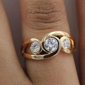 Glowing Spiral Ring