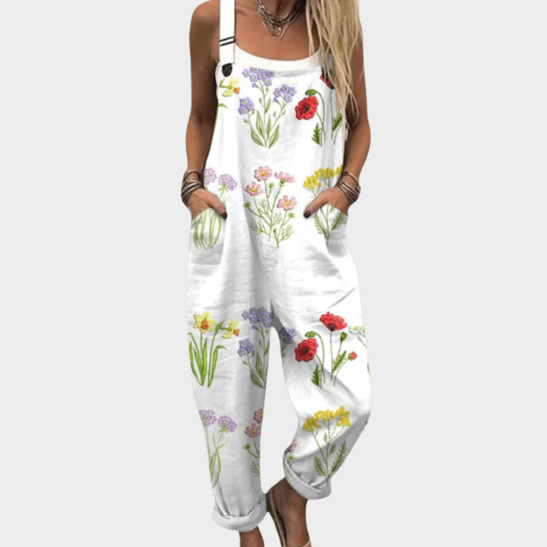 Natalie - Comfortable Printed Overalls