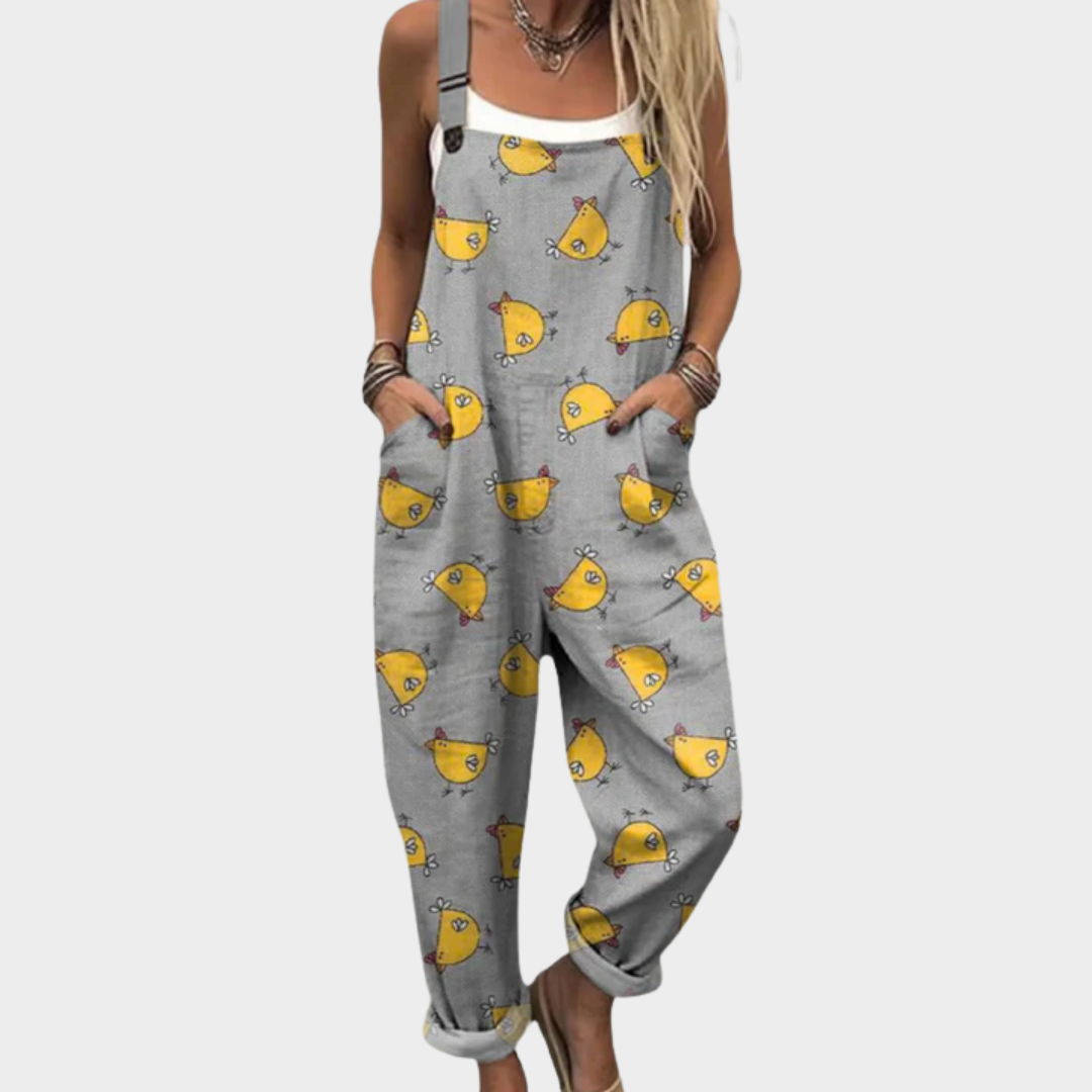 Emily - Comfortable Printed Overalls