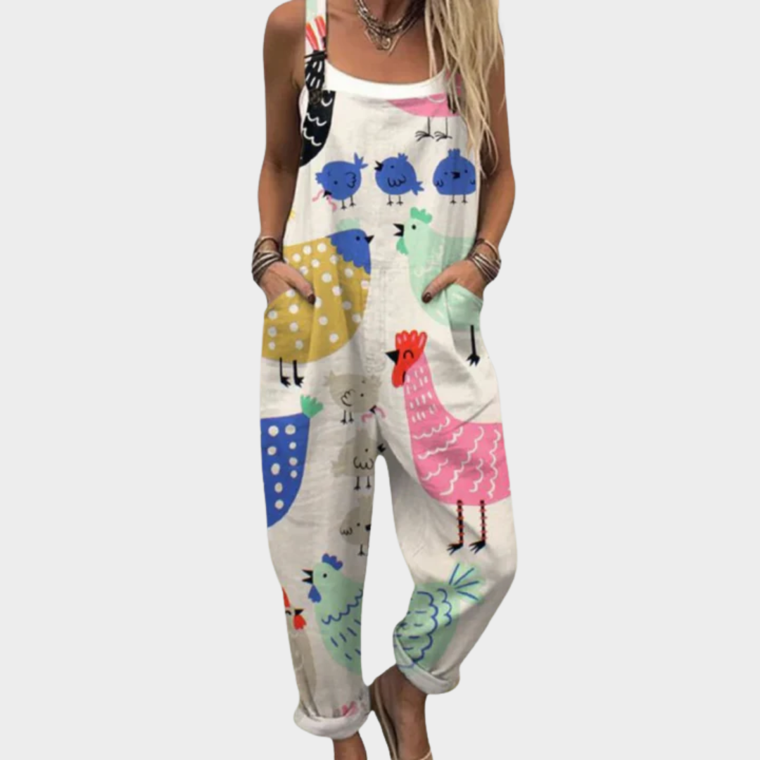 Brooklyn - Comfortable Printed Overalls
