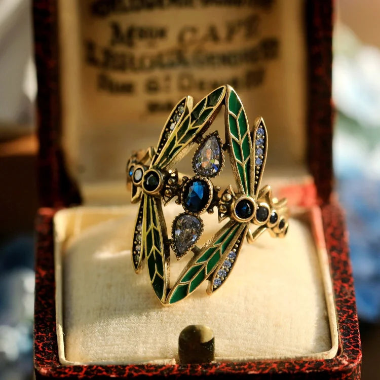 Double Dragonfly Ring