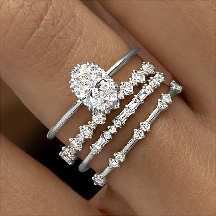 Blossom Radiance Ring Set