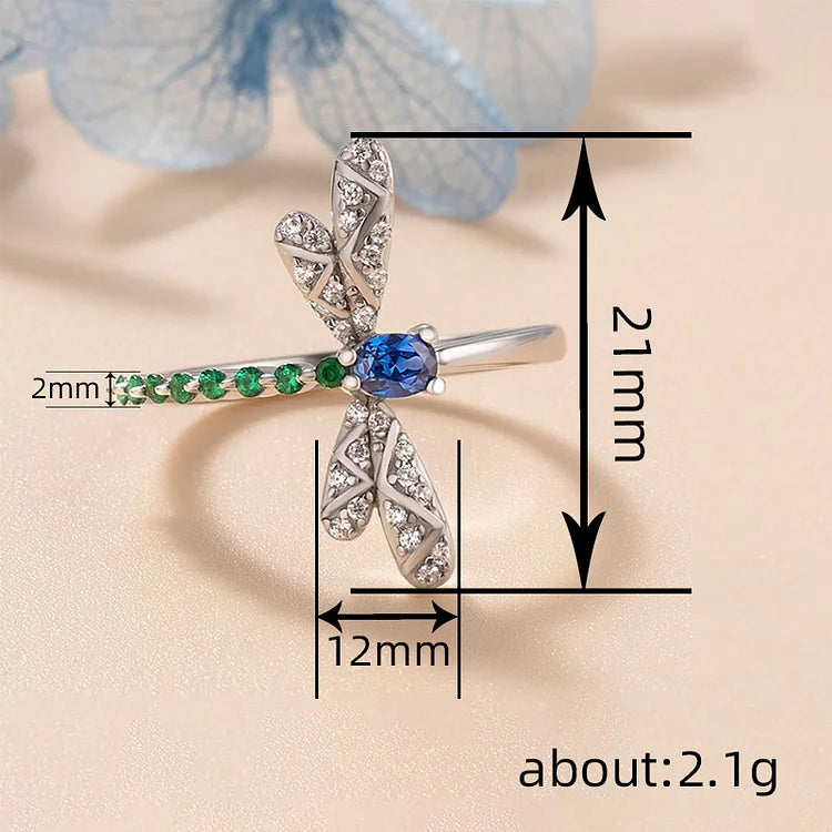 Rainbow Dragonfly Ring