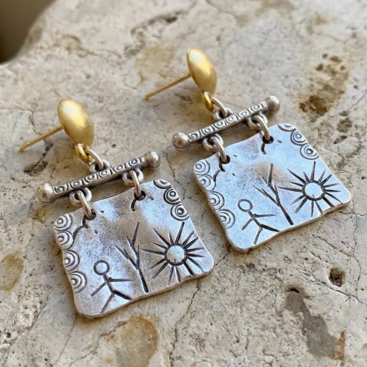 Vintage Tribal Boho Earrings