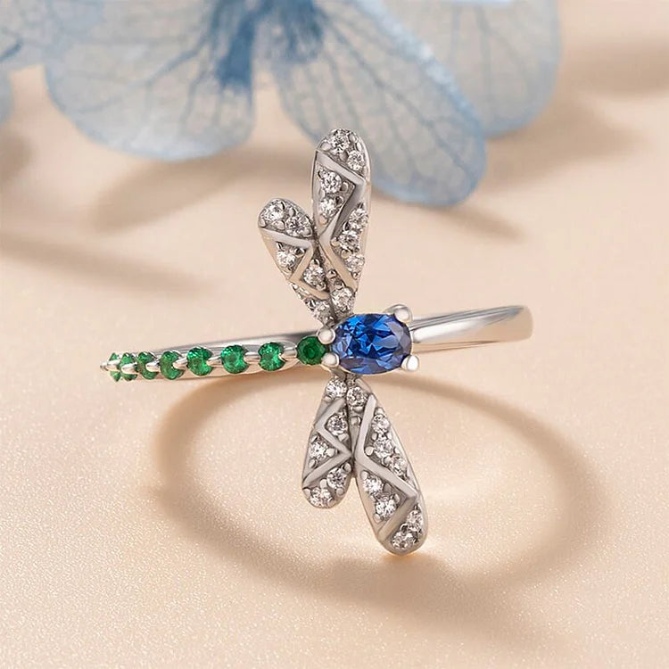 Rainbow Dragonfly Ring