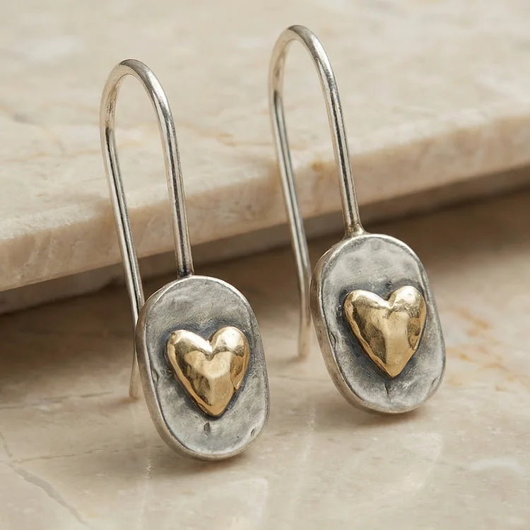 Vintage Love Heart Earrings