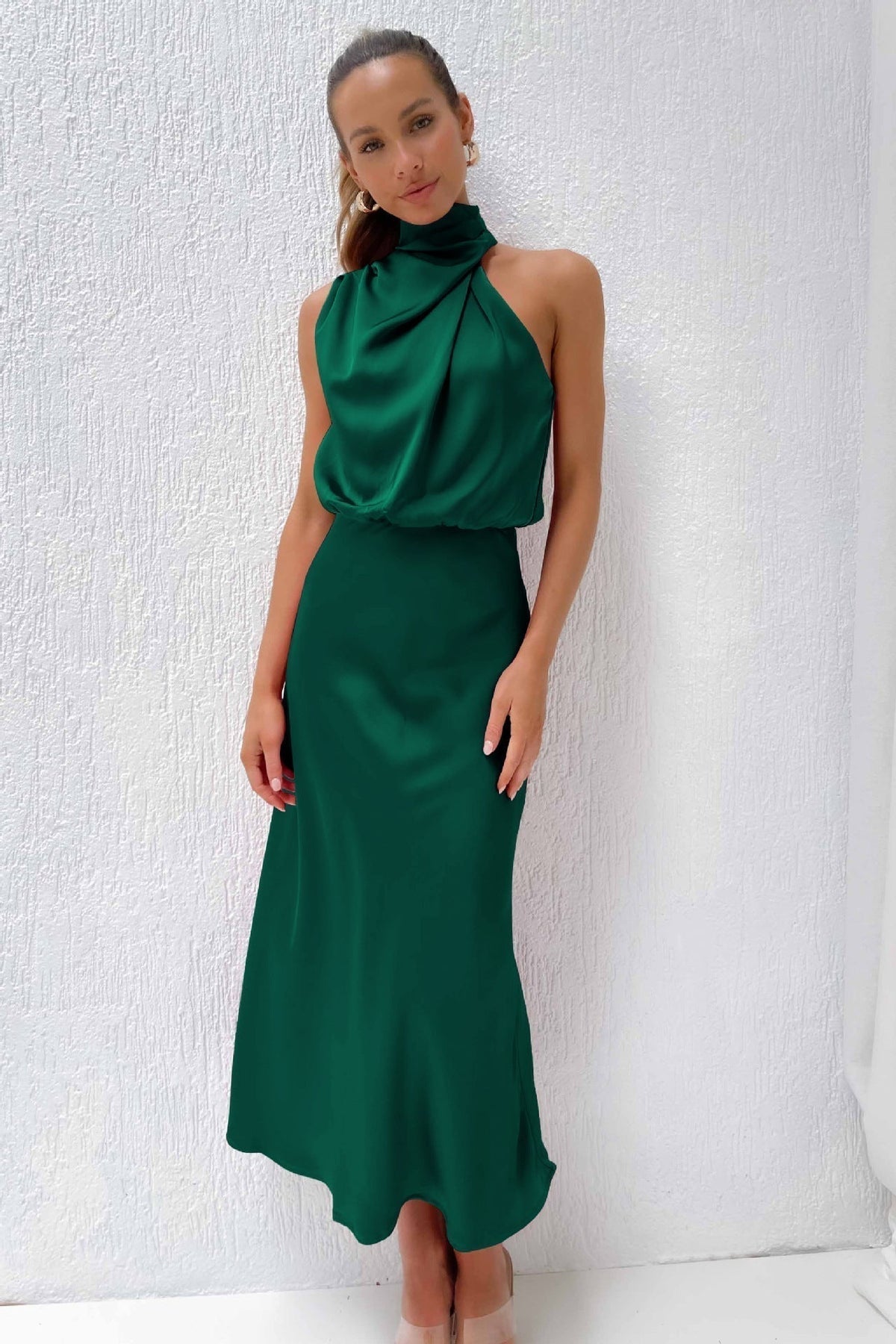 Adrienne™ - Refined Off-Shoulder Midi Dress