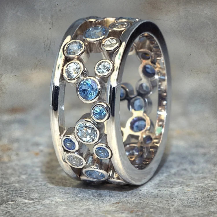 Vintage Inlaid Zirconia Ring