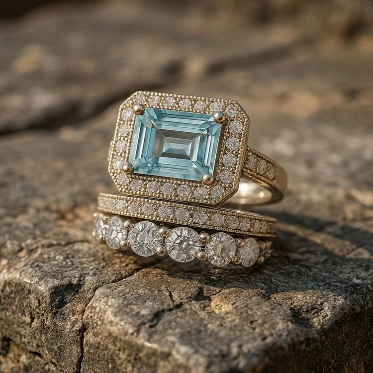 Vintage Royal Beach Ring Set