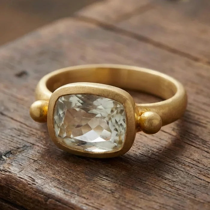 Vintage Emerald Cut Glow Ring