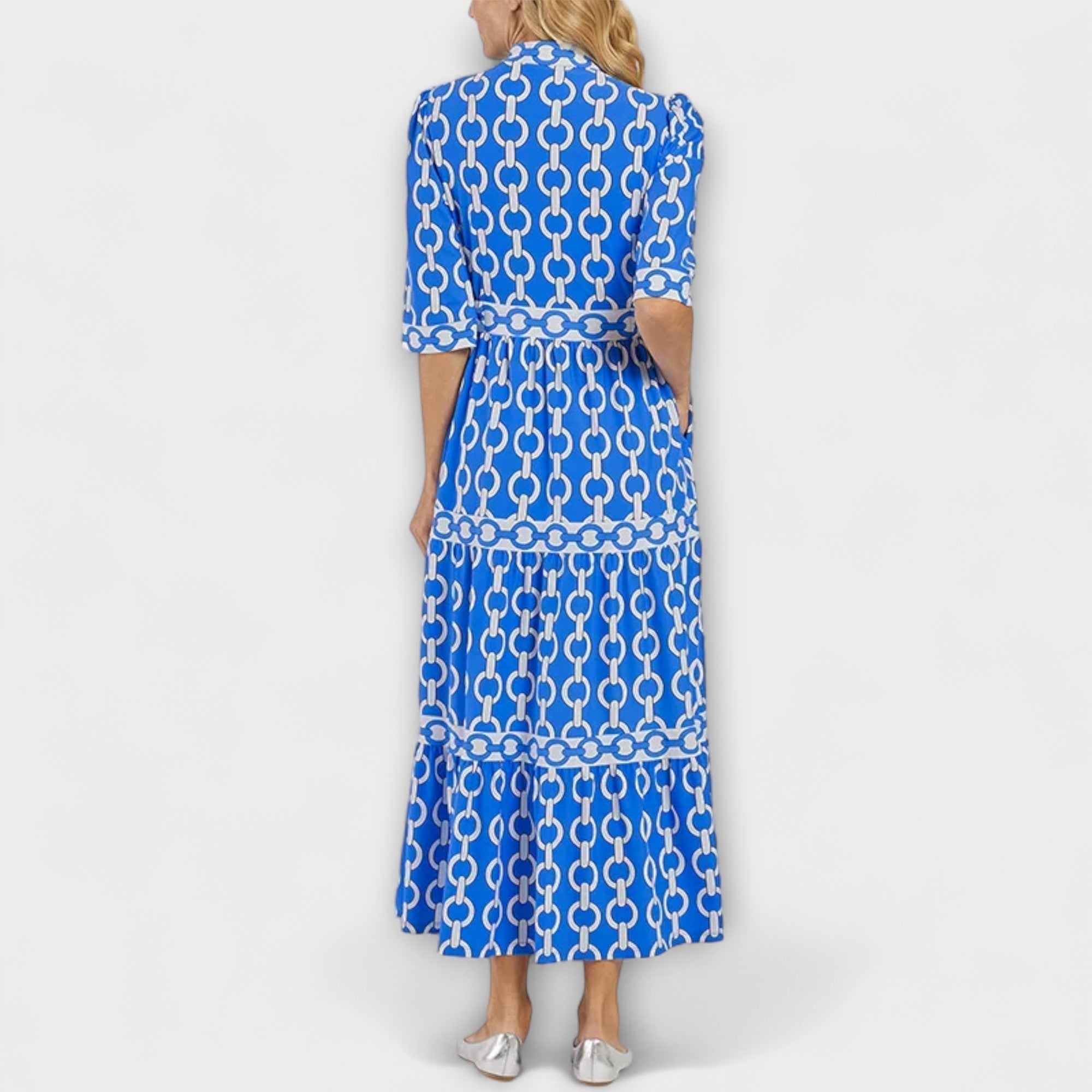 Wendy™ - Midi Dress with Chain Pattern
