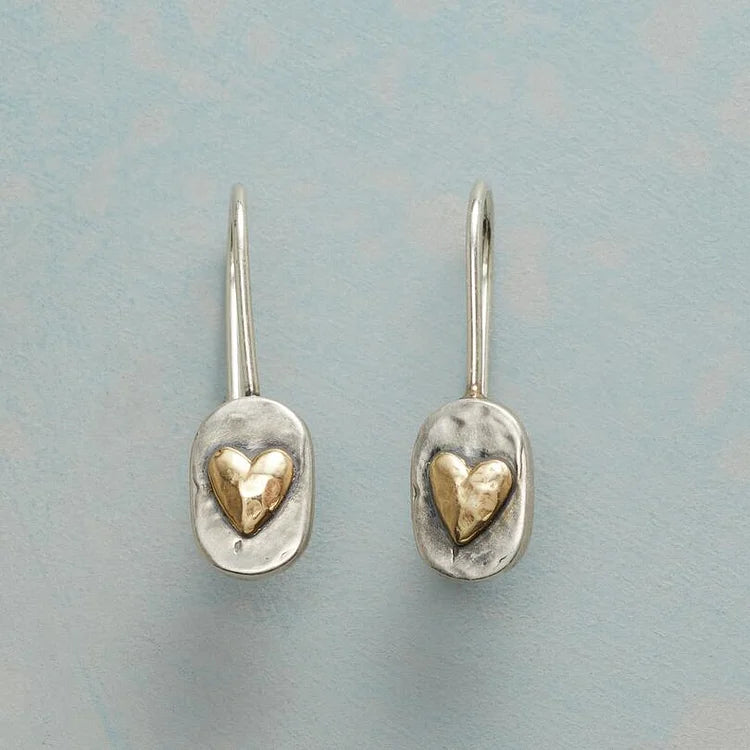 Vintage Love Heart Earrings
