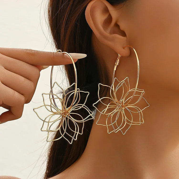Bohemian Wire Bloom Earrings