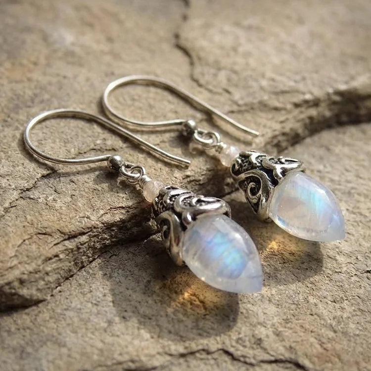 Vintage Moonstone Glow Earrings