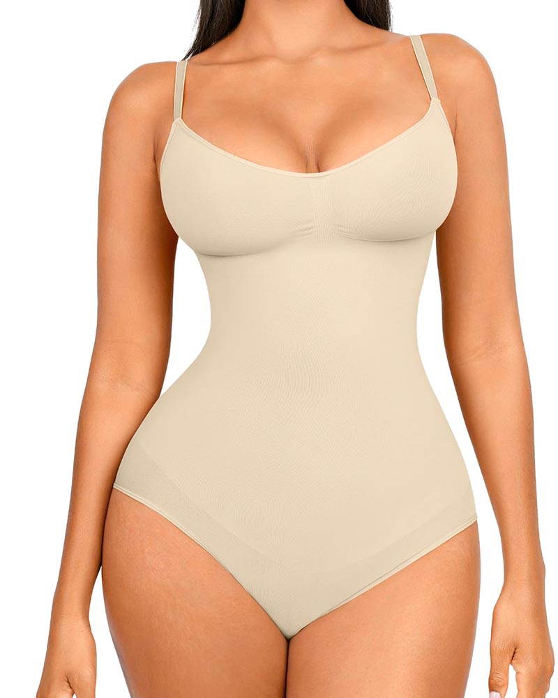 Square Neck Seamless Full Body Tummy Control Shaper