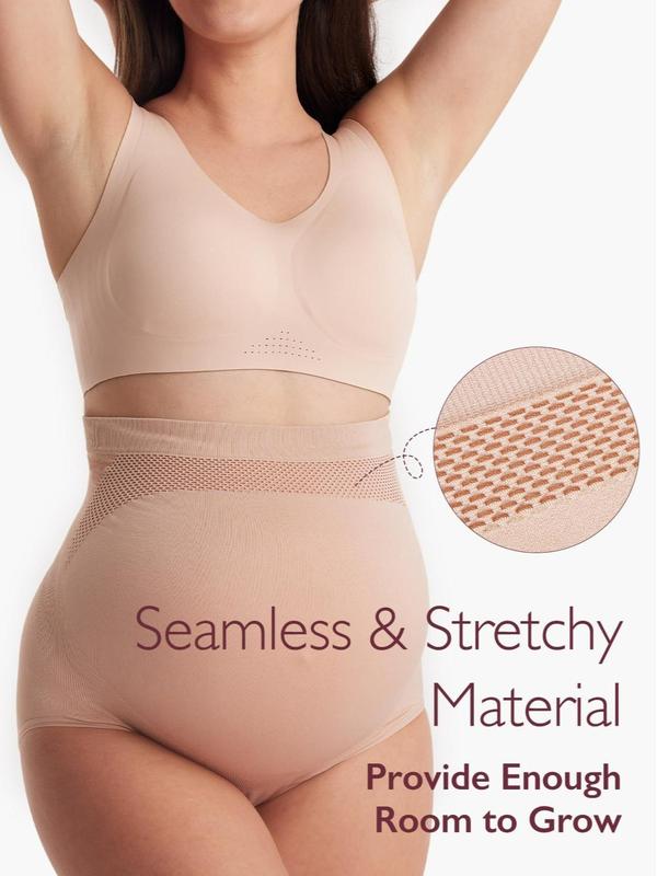 Women's Maternity Belly Support Panties Over Bump 3-Pack
