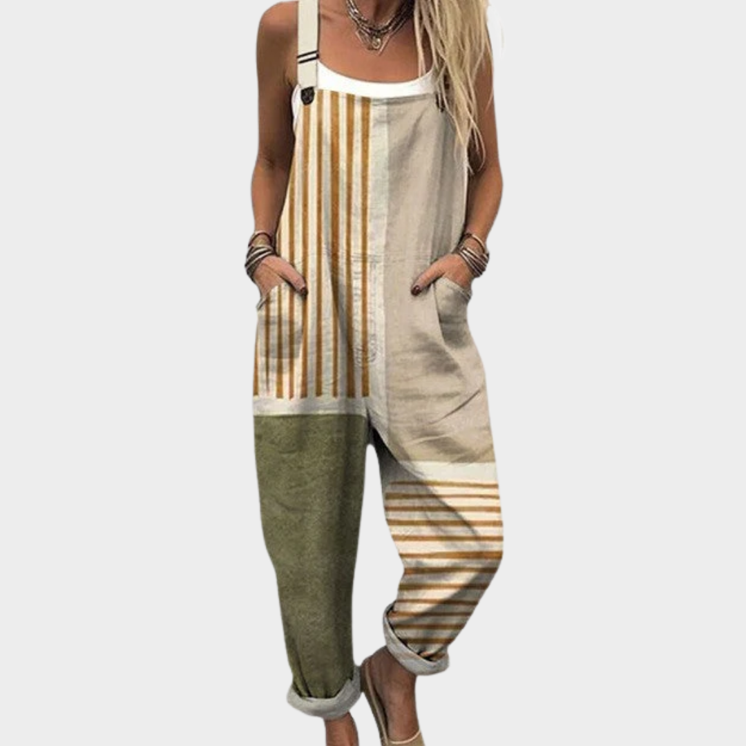 Zoey - Comfortable Printed Overalls