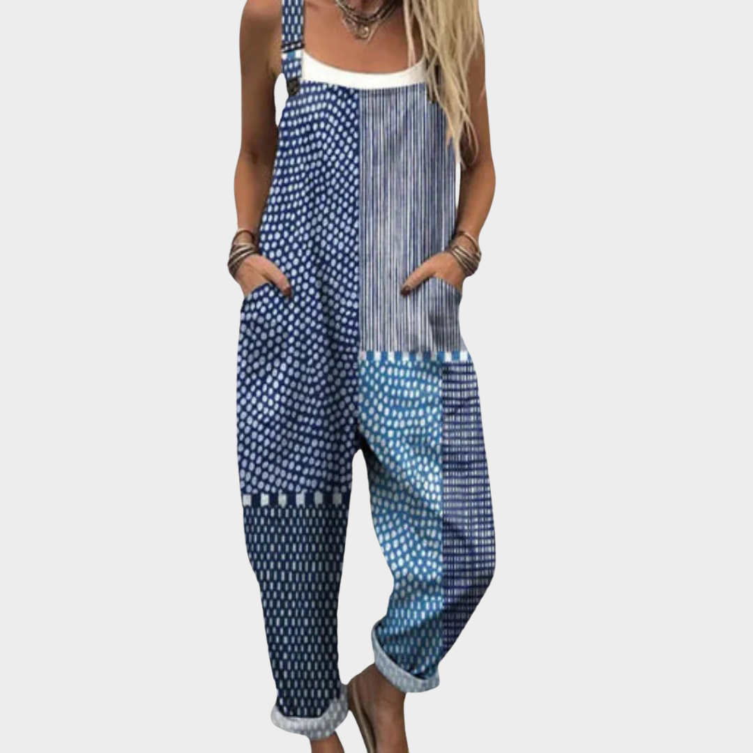 Hazel - Comfortable Printed Overalls
