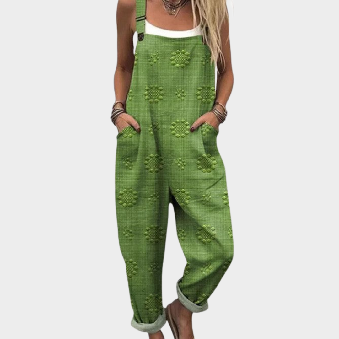 Luna - Comfortable Printed Overalls