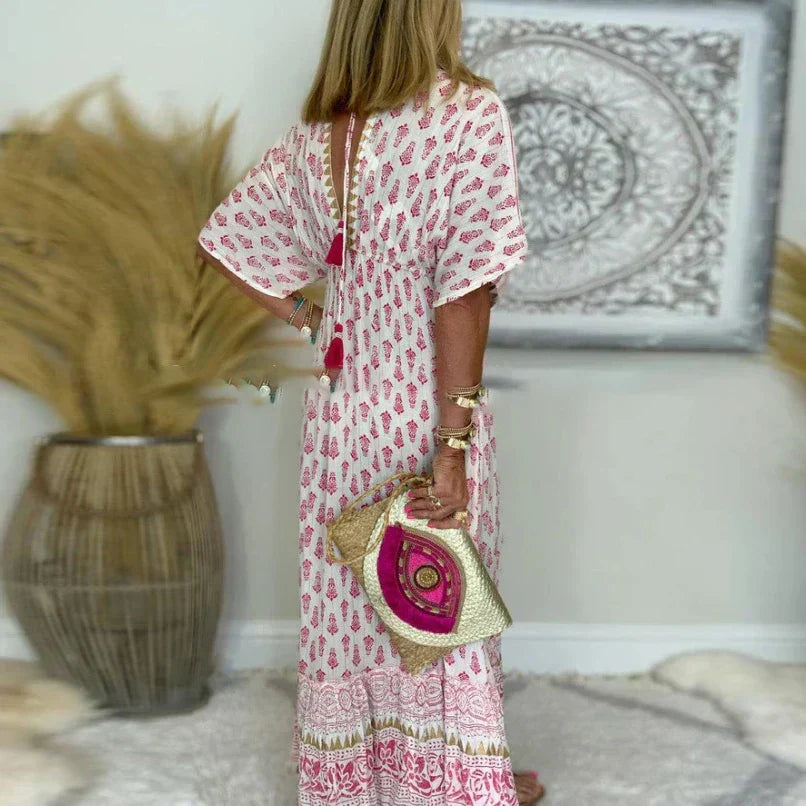Autumn™ - Boho Print Maxi Dress