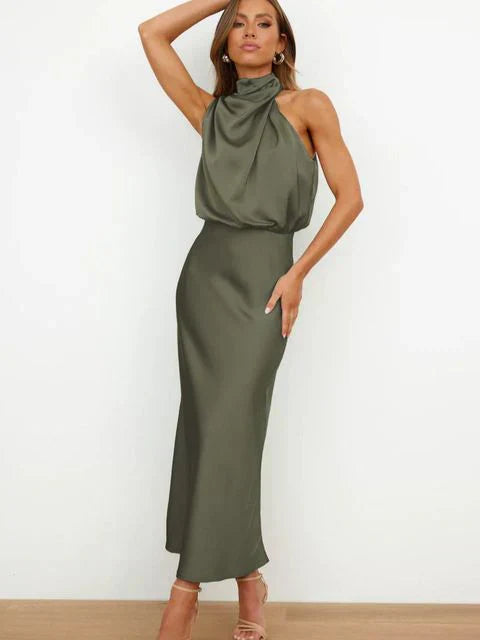 Adrienne™ - Refined Off-Shoulder Midi Dress
