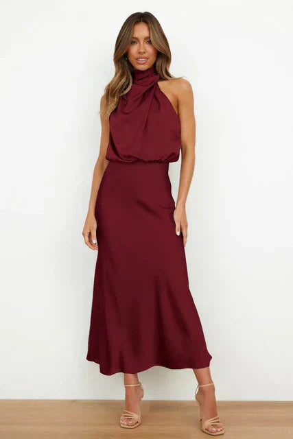 Adrienne™ - Refined Off-Shoulder Midi Dress