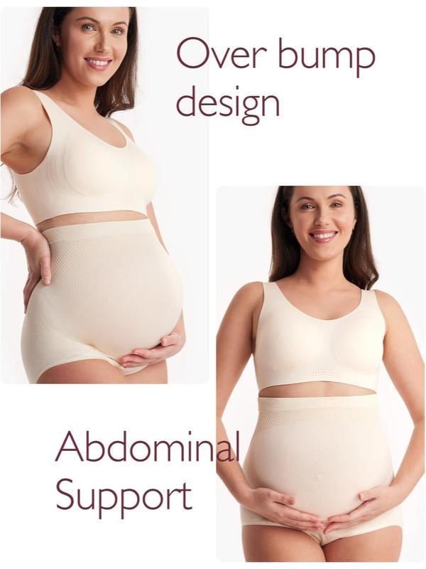 Women's Maternity Belly Support Panties Over Bump 3-Pack