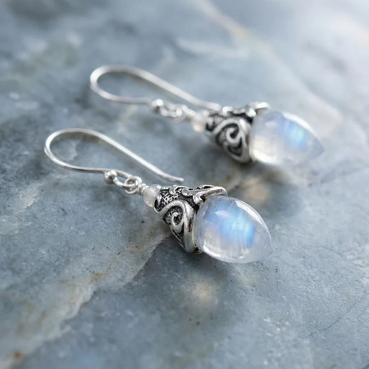 Vintage Moonstone Glow Earrings