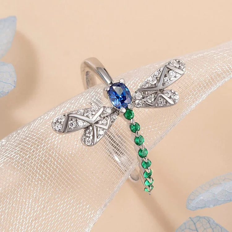 Rainbow Dragonfly Ring