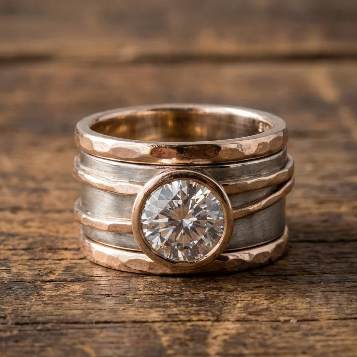 Vintage Glass Glow Ring