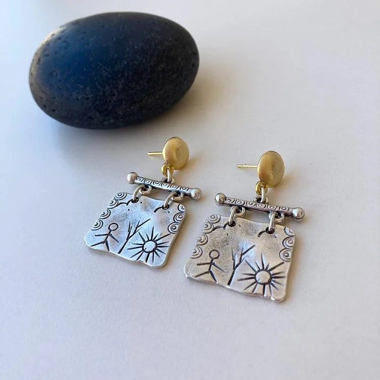 Vintage Tribal Boho Earrings