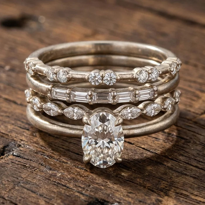 Blossom Radiance Ring Set