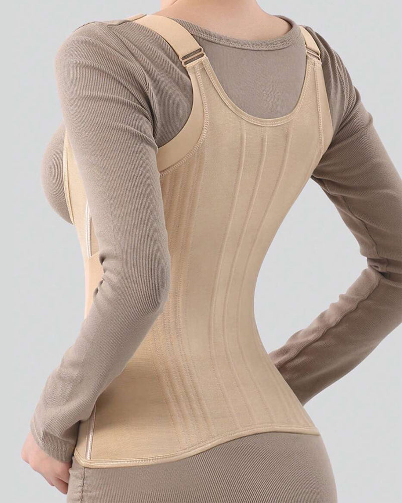 Women's Mesh Adjustable Straps Waist Trainer Body Shaper