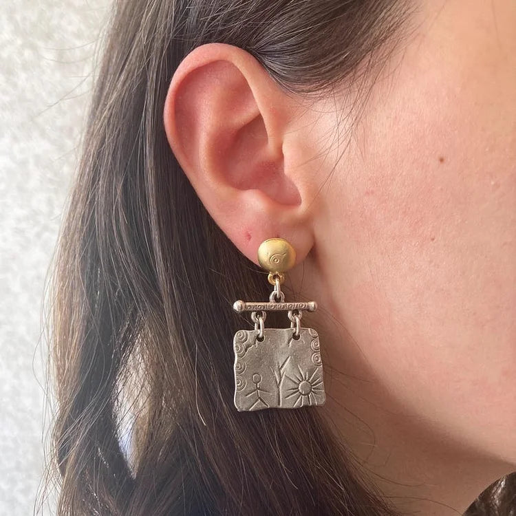 Vintage Tribal Boho Earrings
