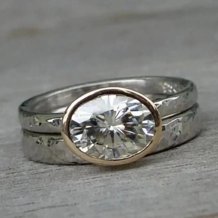 Vintage Oval Spark Ring
