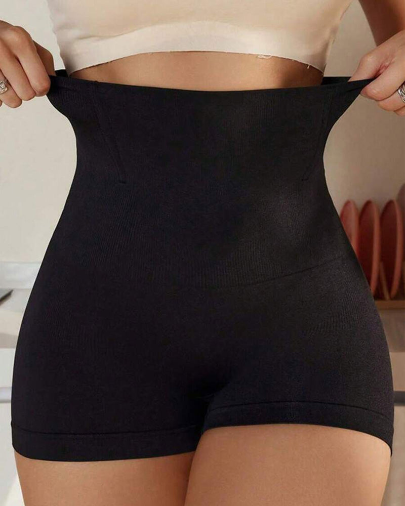 Plus Size High Waist Seamless Tummy Control Shaping Pants